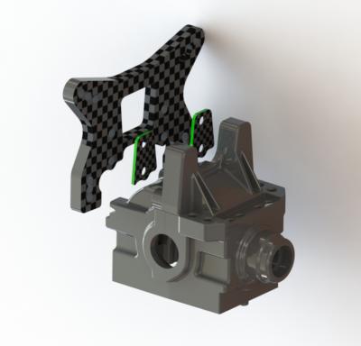 UK-PRSB401 Shock Plate +1mm (4) PR RACING