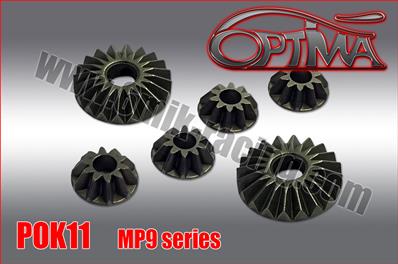 UK-Steel differential gears for MP9 OPTIMA