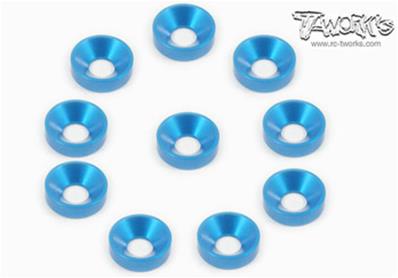 UK-Anodized Alum M3 Countersunk Washers (10 pcs) (choice of color) T-WORK'S