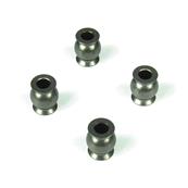 UK-Pivot Balls (6.8mm, flanged, outside camber, aluminum, 4pcs) TEKNO-RC