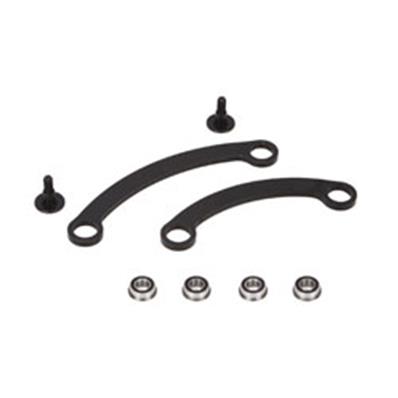 UK-Steering Rack Set with Bearings, Short/Long: 8B 3.0 LOSI