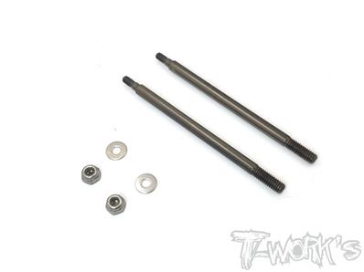 UK-DLC coated Rear Shock Shaft 72.4mm ( For HB Racing D819RS ) 2pcs. T-WORK'S