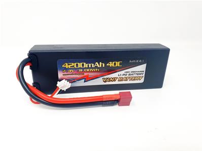 UK-Lipo 4200 40c 2s 7.4v (T-plug) 2S1P VANT