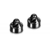 UK-XB8 Alu Shock Cap Nut with Vent Hole - Black Coated (2) X-RAY
