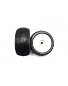 UK-Pair of Truggy tires Bangkok V2 preglued super-soft HOTRACE TYRES