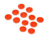 UK-Shock piston set v2 (16mm/orange/6 pairs) HB RACING