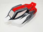 UK-Painted body ST4-Falcon white/gun metal/red for S35-4E SWORKZ