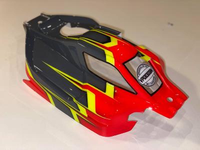 UK-Vision body paint (Red/Grey) 1/8 buggy for S35-4 Sworkz Nitro BITTYDESIGN