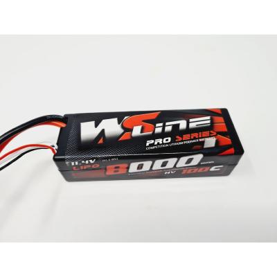 UK-Accu Lipo 8000 100c 3S 11.4v HV (prise EC5 intégrée) WS-LINE