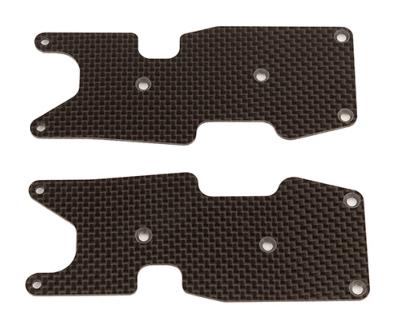 UK-RC8T3.2 FT Rear Suspension Arm Inserts, 1.2mm, carbon fiber TEAM-ASSOCIATED