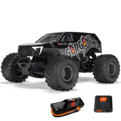 UK-1/10 GORGON 4X2 MEGA 550 Brushed Monster Truck RTR with Battery & Charger, Black ARRMA