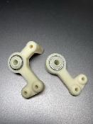 UK-Steering bellcranks, worlds style, w bearing, white FAN RC