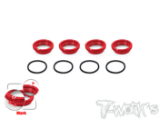 UK-Alum. 1/8 Off Road Shock Spring Adjuster 16mm ( AE/Mugen/Kyosho/SWORKZ/Infinity/HN ) 4pcs. T-WORK'S