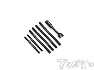 UK-Titanium Black Coating Turnbuckle Set ( For Tekno EB48 2.2 ) T-WORKS