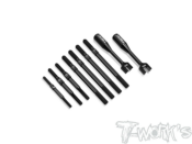 UK-Titanium Black Coating Turnbuckle Set ( For Tekno NB48 2.2 ) T-WORKS