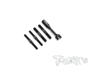 UK-Titanium Black Coating Turnbuckle Set ( For SWORKZ S35-4e EVO ) T-WORKS
