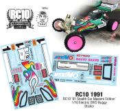 UK-Planche de Stickers (A4) RC10 1991 MASAMI TEAM-C