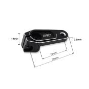 UK-Servo Horn Offset Black (25 Teeth) SRT