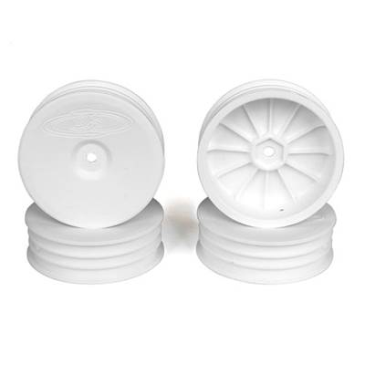 UK-SLIM SPEEDLINE 2.2" 2WD BUGGY FRONT WHEELS, WHITE (B6/RB6) (4) D.E RACING