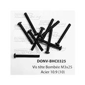 UK-Button Head Screws M3x25 Steel 10.9 (10) DONUTS RACING
