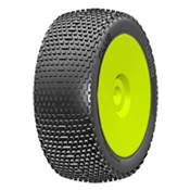 UK-PLUS – B Medium – New Closed Cell Insert – Mounted on New Closed Yellow Wheel – 1 Pair GRP