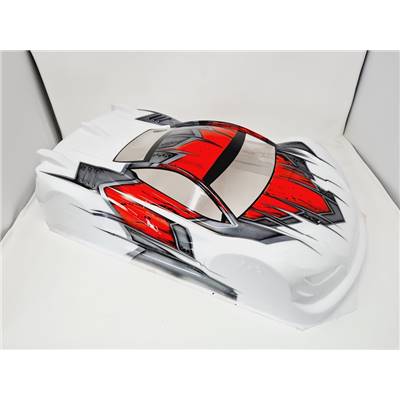 UK-Hyper GT8 body paint (White/Fluorescent Red/Gun metal)  BITTYDESIGN