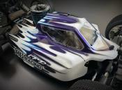 UK-V2 Beretta body (clear) for the HB D819 worlds edition - LEADFINGER RACING