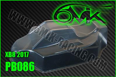 UK-Body lexan for Xray XB8 2017 (unpainted) 6-MIK