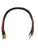 UK-Synchronous Charge Cable 4S 10AWG PK 5mm for Output charger XT60 LG / 45cms RC-DISCHARGER