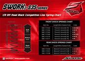 UK-1/8 Series Black Competition Shock Spring (L2-Dot) (86X1.6X10.75) (2) SWORKZ