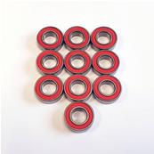 UK-Ball Bearing 8x16x5 RED RUbber (10) SWORKZ