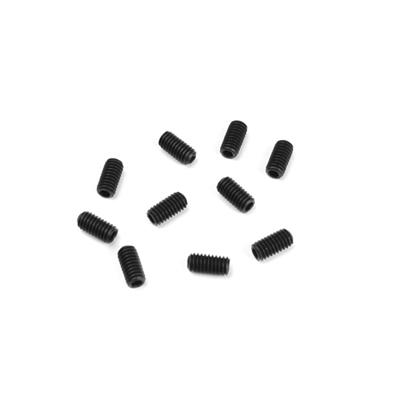 UK-M4x8mm Set Screws (black, 10pcs) TEKNO-RC