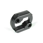UK-Motor mount insert (aluminum, gun metal anodized, lightened) TEKNO-RC