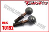 UK-Pillow Ball With Spring Steel Shaft ( For Mugen MBX-7/7R/7GT/MBX 8 /Mugen MBX8 ECO/Mugen MBX8R ) 2pcs. T-WORK'S