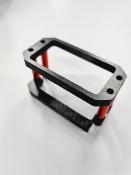 UK-Carbon steering servo mount RED for EB48 2.X / ET48 2.X WS-LINE
