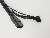 UK-4S PK 4/5mm charging cable Black + Balancing plug for XT90 Charger output (60cm) WS-LINE