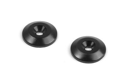 UK-Composite rear wing shim black (2) X-RAY