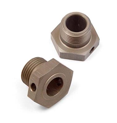 UK-Alu wheel axle black coated (2) X-RAY