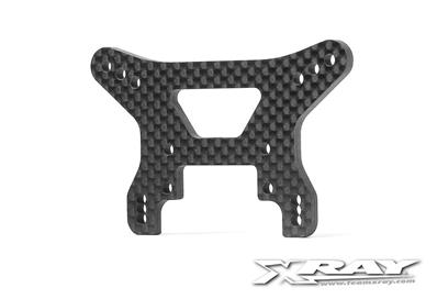 UK-Shock Tower Front 3mm Graphite - V3 X-RAY