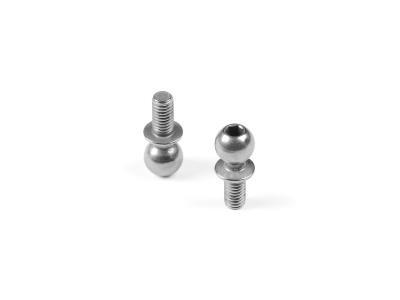 UK-Hard steel ball end 5.4mm with thread 6mm nickel coated (2) XB2 2025 X-RAY