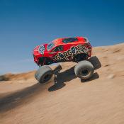 UK-1/10 GORGON 4X2 MEGA 550 Brushed Monster Truck RTR with Battery & Charger, Red ARRMA
