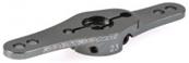 UK-Servo Arm Alu 23T Grey Double Arm (2 Levels) ROBITRONIC