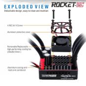UK-ESC 1/8 220A-G2 black & red 2-4S SURPASS HOBBY