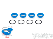 UK-Alum. 1/8 Off Road Shock Spring Adjuster 16mm ( AE/Mugen/Kyosho/SWORKZ/Infinity/HN ) 4pcs. T-WORK'S