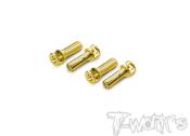 UK-Polarity Large Heatsink Long Connector 5mm ( Red/Black ) T-WORK'S