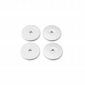 UK-Shock Piston Blanks (flat/taper, 15.8mm, precision molded,16 dimples) TEKNO RC