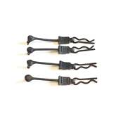 UK-Body Clip Retainer 1/8 Scale Black (4) ARRMA