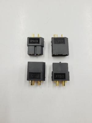 UK-XT 60 Connectors (Male and Female) Black (2 pair of) DONUTS RACING