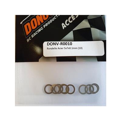 UK-Steel Washer 5x7x0.1mm (10) DONUTS RACING