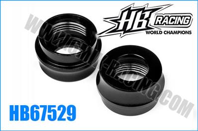 UK-Big bore shock bottom cap (black/2pcs) HB RACING